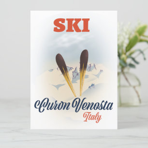 Ski Curon Venosta Italië ski-poster