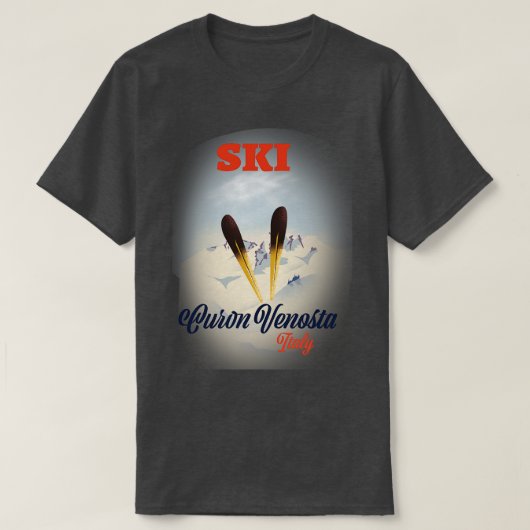 Ski Curon Venosta Italië T-shirt (Design voorkant)