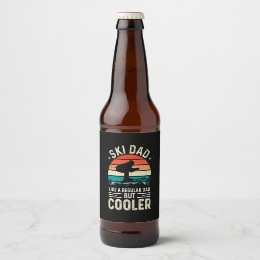 Ski Dad Bier Etiket (Voorkant)