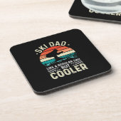 Ski Dad Bier Onderzetter (Linkerzijde)