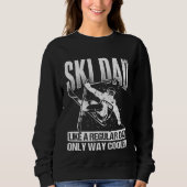 Ski Dad Cool Dad Best Dad Mountains Skiing Winters Trui (Voorkant)