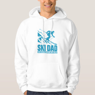 Ski Dad Cool Grappig Cadeau voor Winter Sports Pap Hoodie