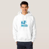 Ski Dad Cool Mountain Graphic Hoodie (Voorkant volledig)