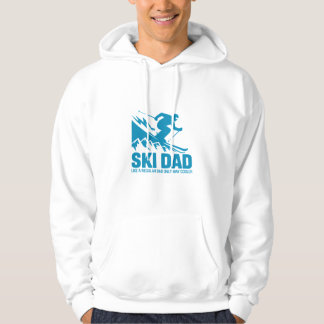 Ski Dad Cool Mountain Graphic Hoodie