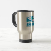 Ski Dad Cool Mountain Graphic Reisbeker (Voorkant links)