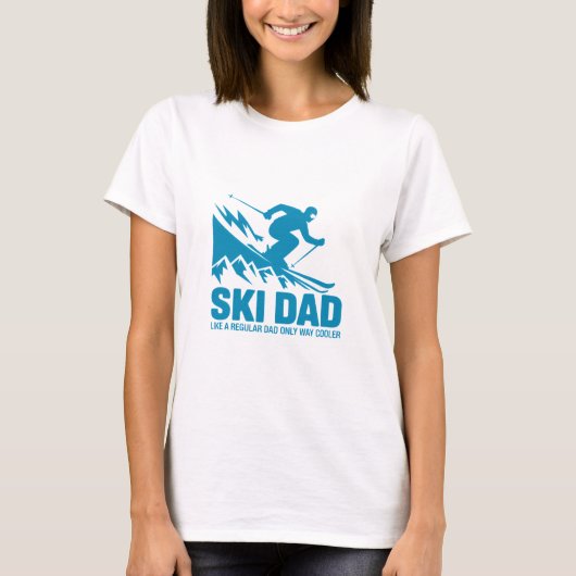 Ski Dad Cool Mountain Graphic T-shirt (Voorkant)