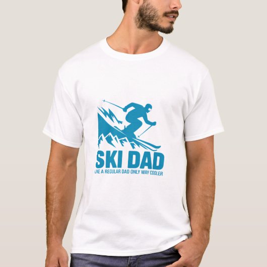 Ski Dad Cool Mountain Graphic T-shirt (Voorkant)