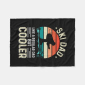 Ski Dad Fleece Deken (Voorkant (Horizontaal))