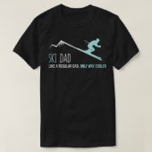 Ski Dad Funny Cute Winter Skiing Gift T-shirt (Design voorkant)