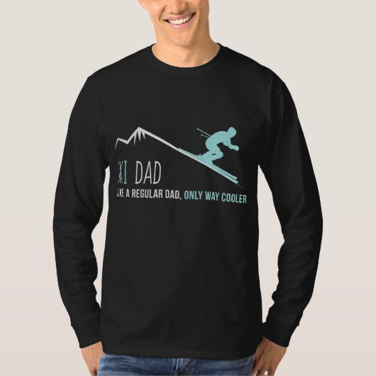 Ski Dad Funny Cute Winter Skiing Gift T-shirt (Voorkant)