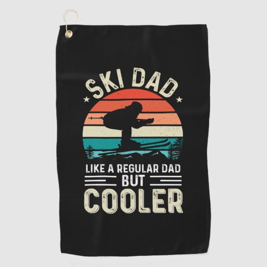 Ski Dad Golfhanddoek (Voorkant)