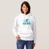 Ski Dad - Koeler dan een gewoon pap ontwerp Hoodie (Voorkant volledig)