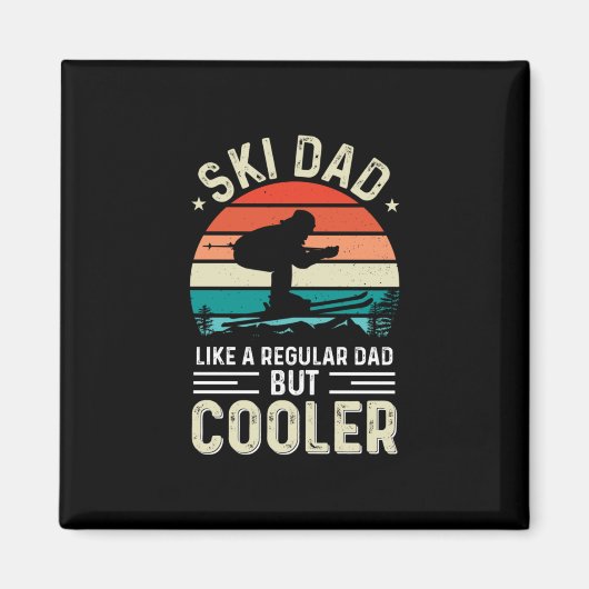 Ski Dad Magneet (Voorkant)
