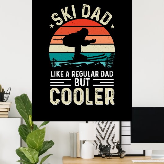 Ski Dad Poster (Thuiskantoor)