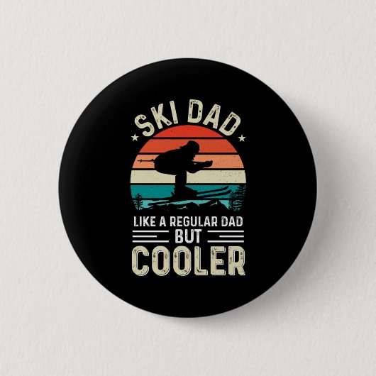 Ski Dad Ronde Button 5,7 Cm (Voorkant)