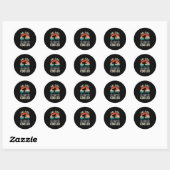 Ski Dad Ronde Sticker (Vel)