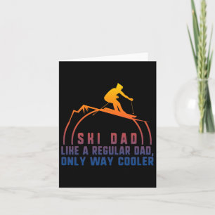 Ski Dad Skiing Dad Papa Grandpa Cool Snowboardin Kaart