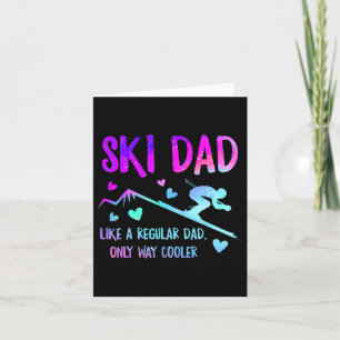 Ski Dad Skiing Dad Papa Grandpa Cool Snowboardin Kaart
