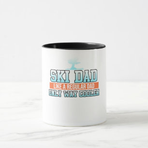Ski Dad Skiing Skier Snowboard Winter Sports Mok