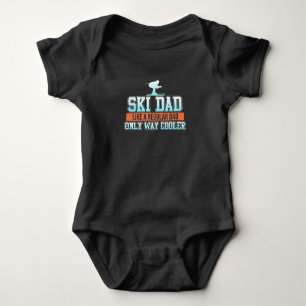 Ski Dad Skiing Skier Snowboard Winter Sports Romper