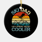 Ski Dad | Vaderdag Cadeau | HOBBIES Keramisch Ornament (Voorkant)