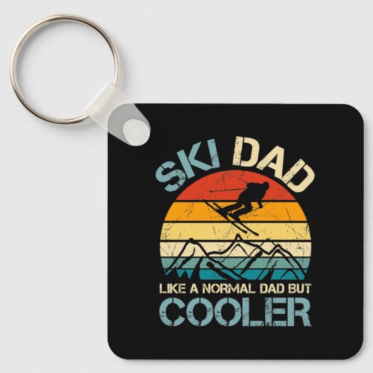 Ski Dad | Vaderdag Cadeau | SLEUTELHANGER HOBBIES (Voorkant)