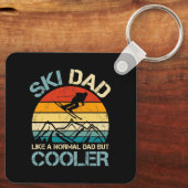 Ski Dad | Vaderdag Cadeau | SLEUTELHANGER HOBBIES (Achterkant)