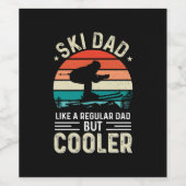 Ski Dad Wijn Etiket (Enkel label)