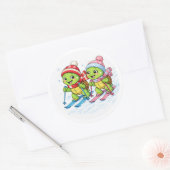 Ski-dag Ronde Sticker (Envelop)