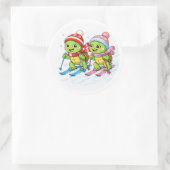 Ski-dag Ronde Sticker (Tas)