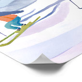 Ski Dag | Waterverf Winterberg Poster (Hoek)
