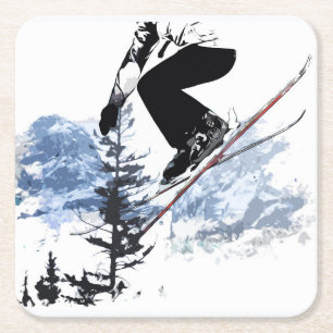 Ski de Rockies - Banff Nederland Kartonnen Onderzetters