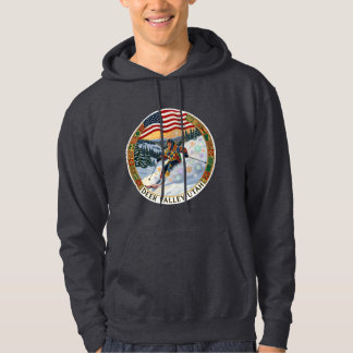 Ski Deer Valley, Utah, Man Skier Hoodie