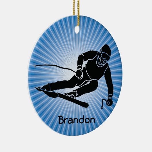 Ski Design Ornament (Rechts)