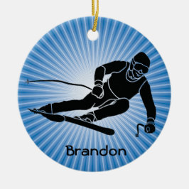 Ski Design Ornament
