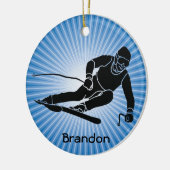 Ski Design Ornament (Links)