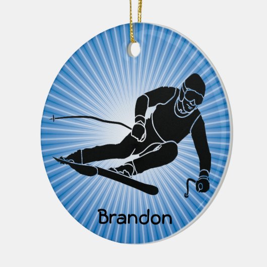 Ski Design Ornament (Links)