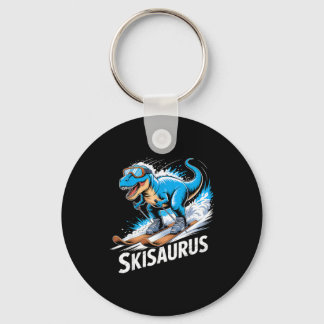 Ski Dinosaur Winter Sport Skier Dino Funny Skiing  Sleutelhanger