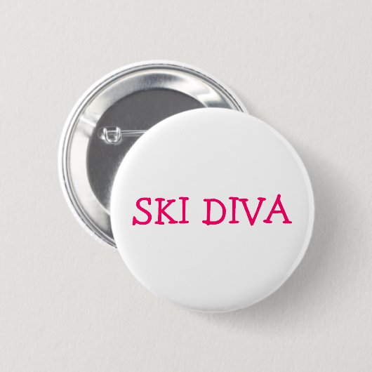 Ski Diva Ronde Button 5,7 Cm (Voorkant /achterkant)