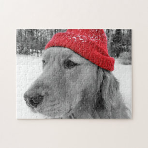 Ski Dog Golden Retriever Legpuzzel