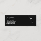 Ski downhill mini visitekaartje (Voorkant)