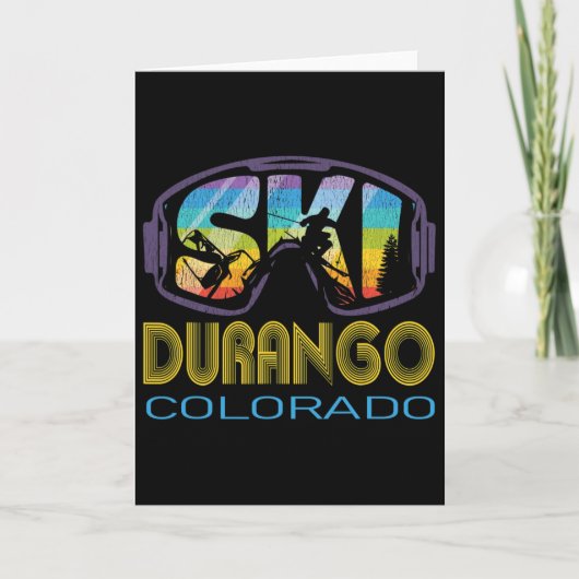 Ski Durango Colorado Ski Vakantie Kaart (Voorkant)