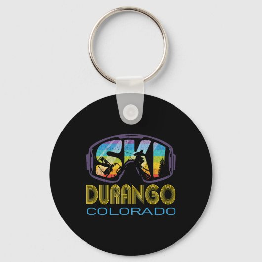 Ski Durango Colorado Ski Vakantie Sleutelhanger (Voorkant)
