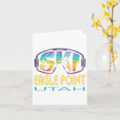 Ski Eagle Point Utah Skivakantie Kaart (Gele Bloem)