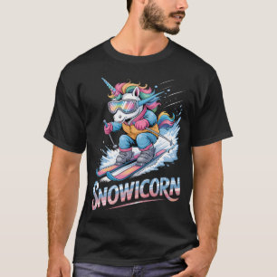 Ski Eenhoorn Winter Sport Skiler Funny T-shirt