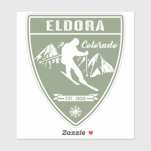 Ski Eldora Colorado Sticker (Vel)
