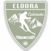 Ski Eldora Colorado Sticker (Voorkant)