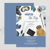 Ski-elementen Kaart (Voorkant / Achterkant)