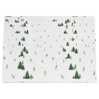 Ski en snowboard waterverf grote cadeautas winter