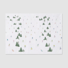 Ski- en snowboardpapier afdrukken tissuepapier